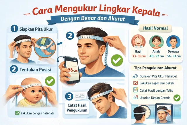 Cara Mengukur Lingkar Kepala dengan Benar (Panduan Lengkap & Akurat)