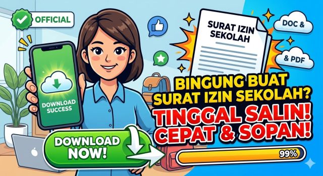 Download Surat Izin Sekolah Format Doc & PDF: Praktis dan Sopan! Download Surat Izin Sekolah Format Doc & PDF: Praktis dan Sopan!